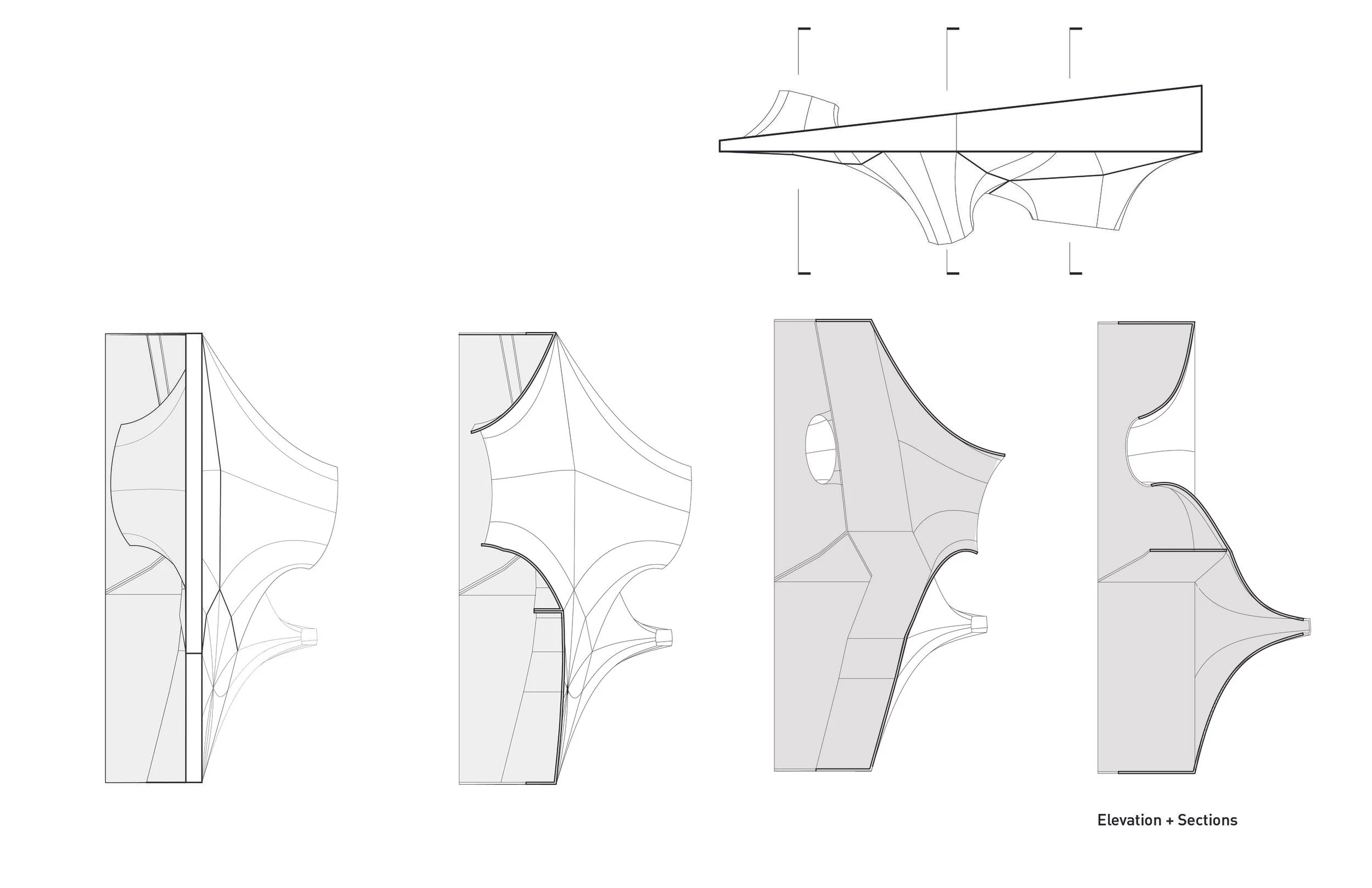 plan + sections