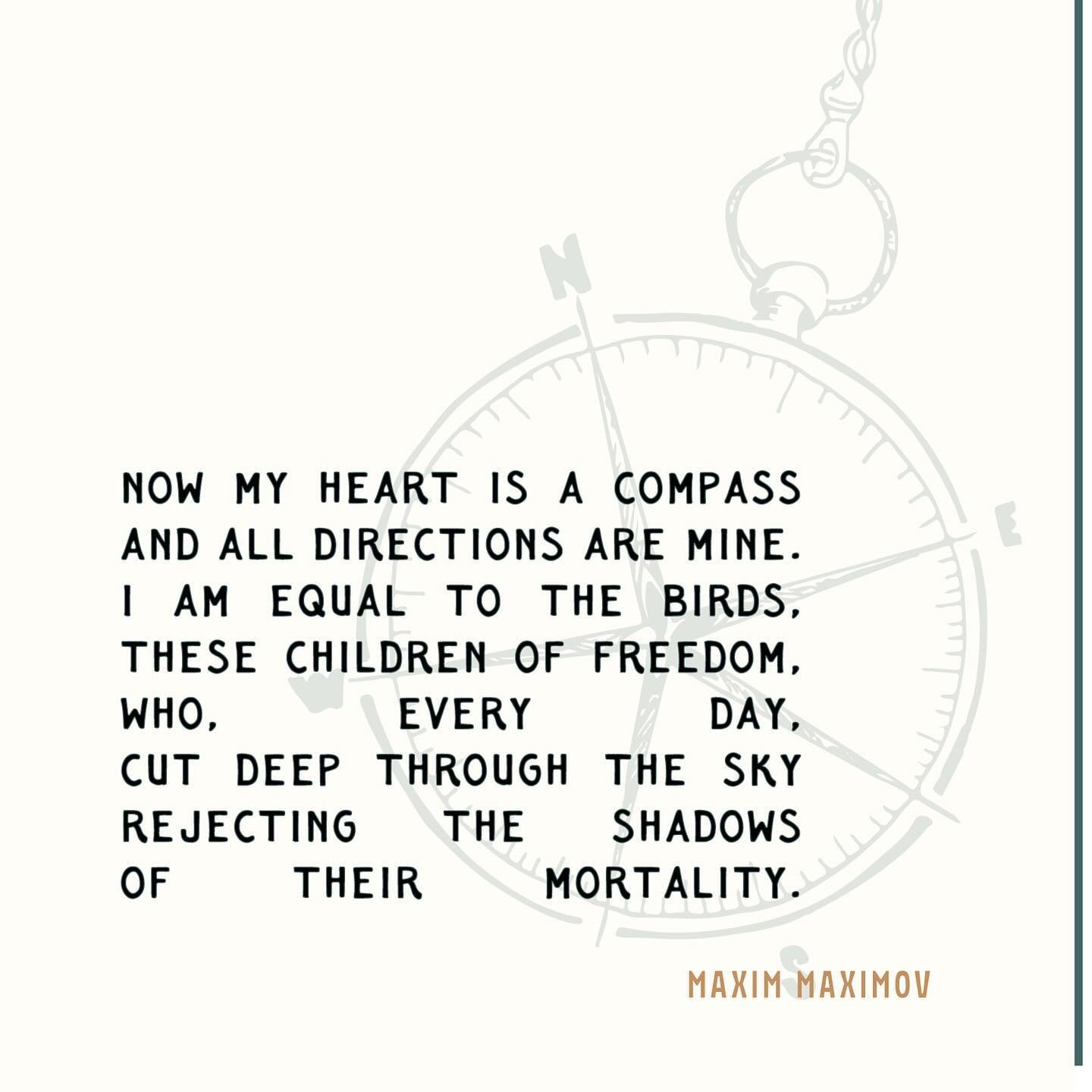 A poet&rsquo;s daughter ✒︎

Snippets of my father&rsquo;s work. More things coming but for now, just beginning to share his literary world of abiding ponder, daily woah and brutal realism at @maximmaximovpoetry

Maxim Maximov is a Bulgarian poet, liv