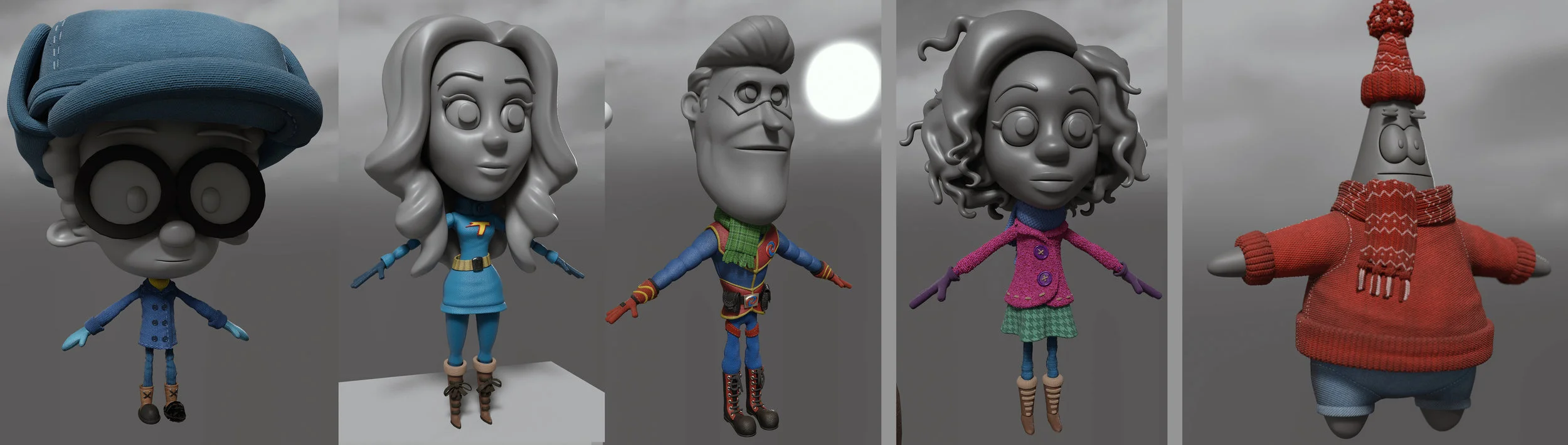 Some lookdev and additional modeling work