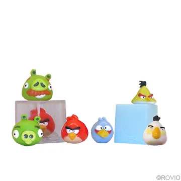 Angry Birds Tiny Toppers With Storage Cubes 