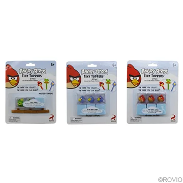 Lot De 9 Toppers De Crayon Angry Birds – Collection, Neufs Sous Blister