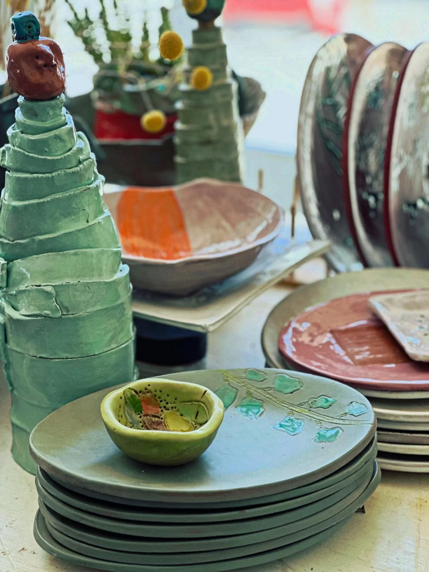 all over the table today..
#ceramics