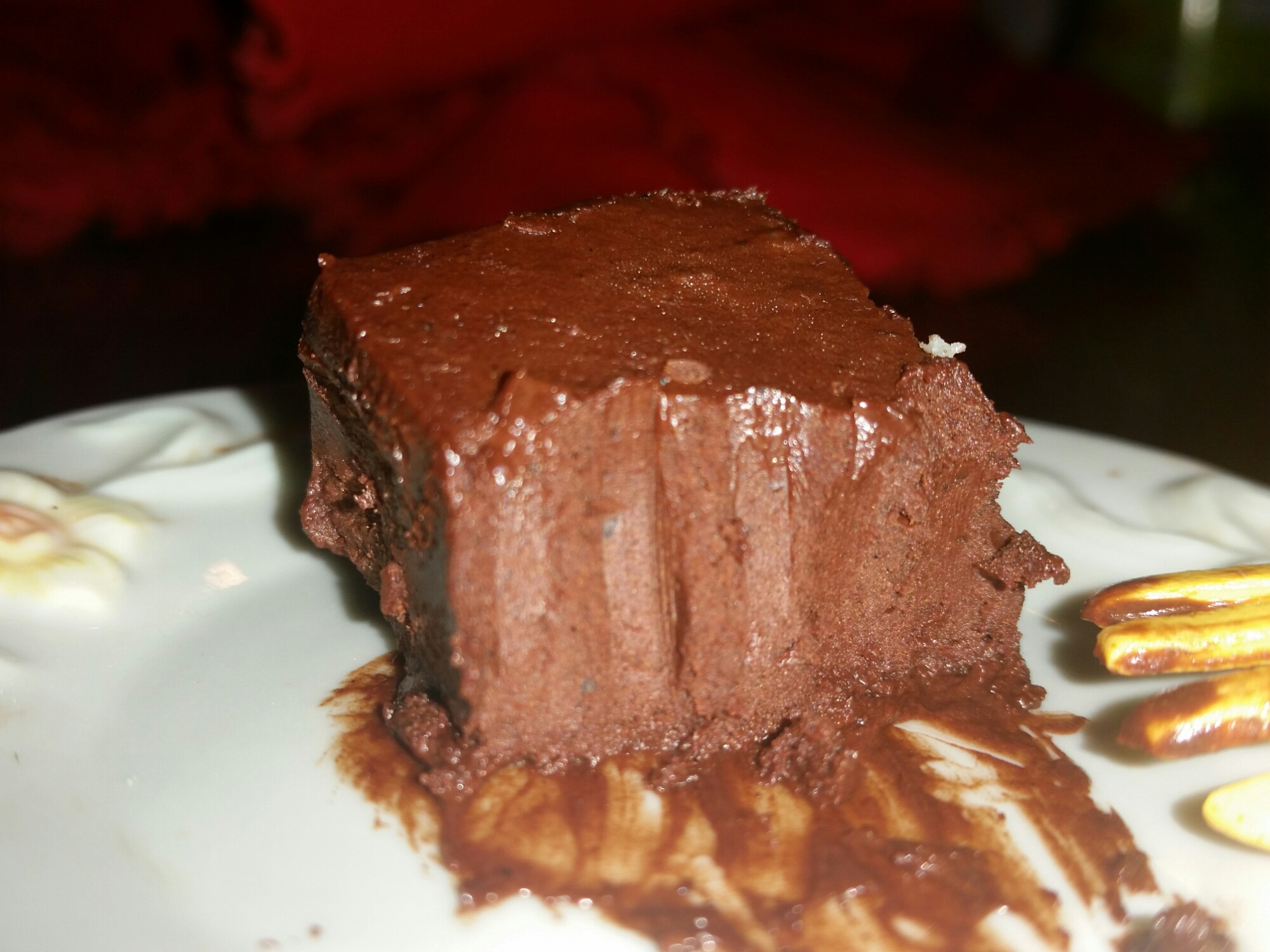 Food Processor Maple Chocolate Fudge (Vegan, Paleo, Raw) with fork mark.jpg