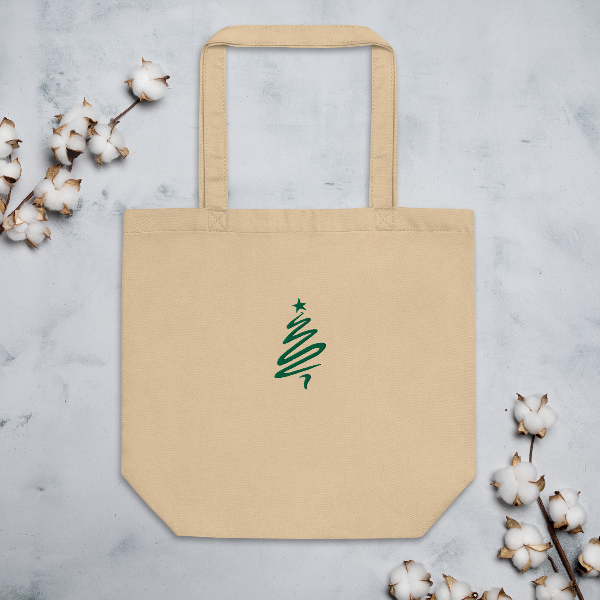 Christmas tree eco tote bag