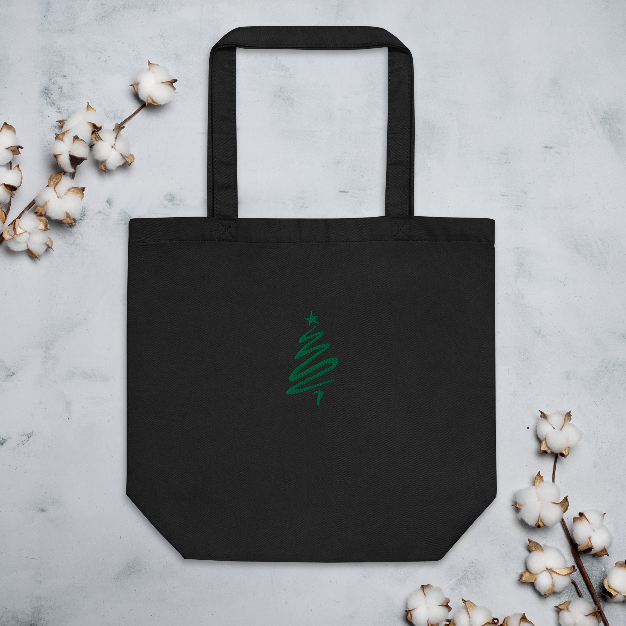 Christmas tree eco tote bag