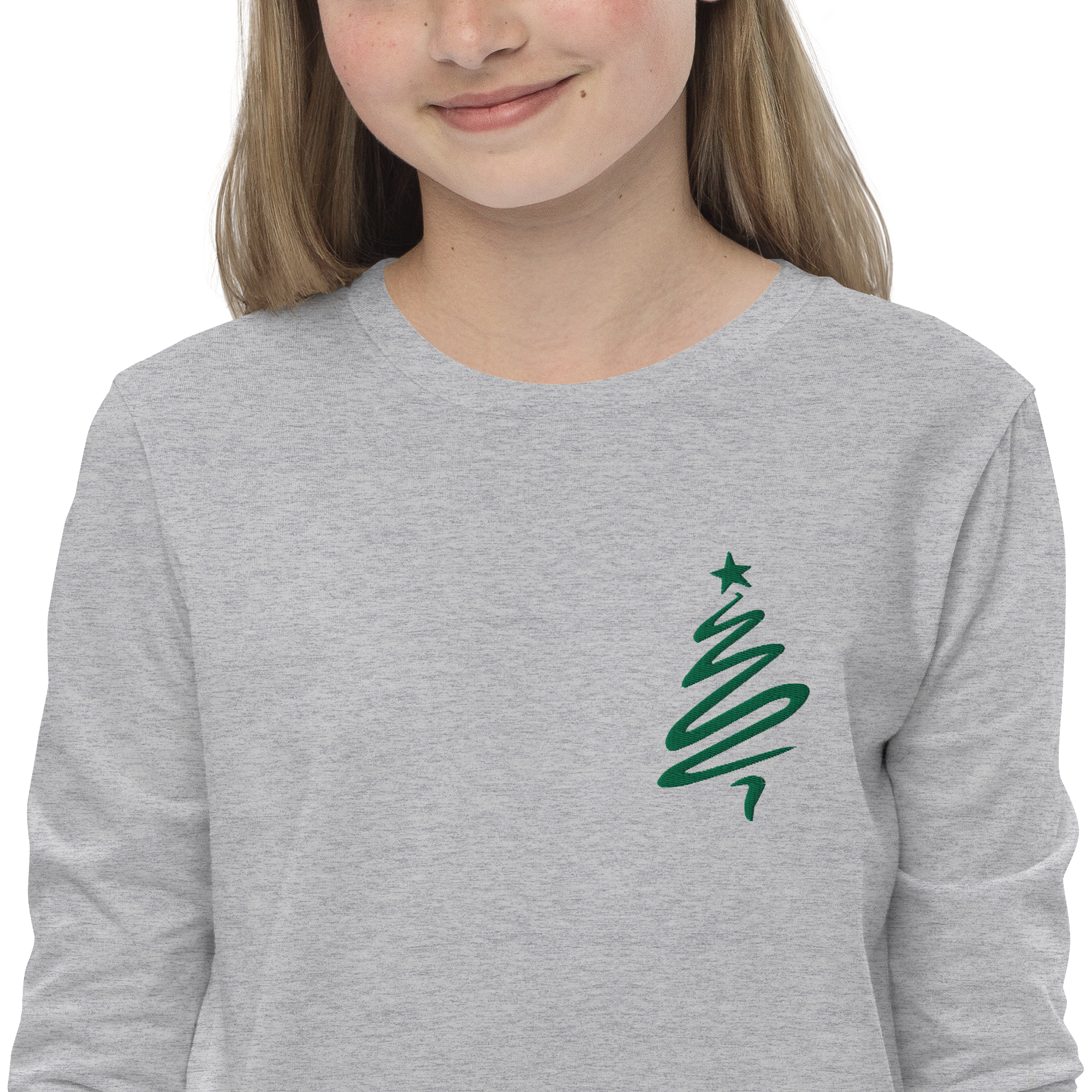 Christmas Tree youth long sleeve tee