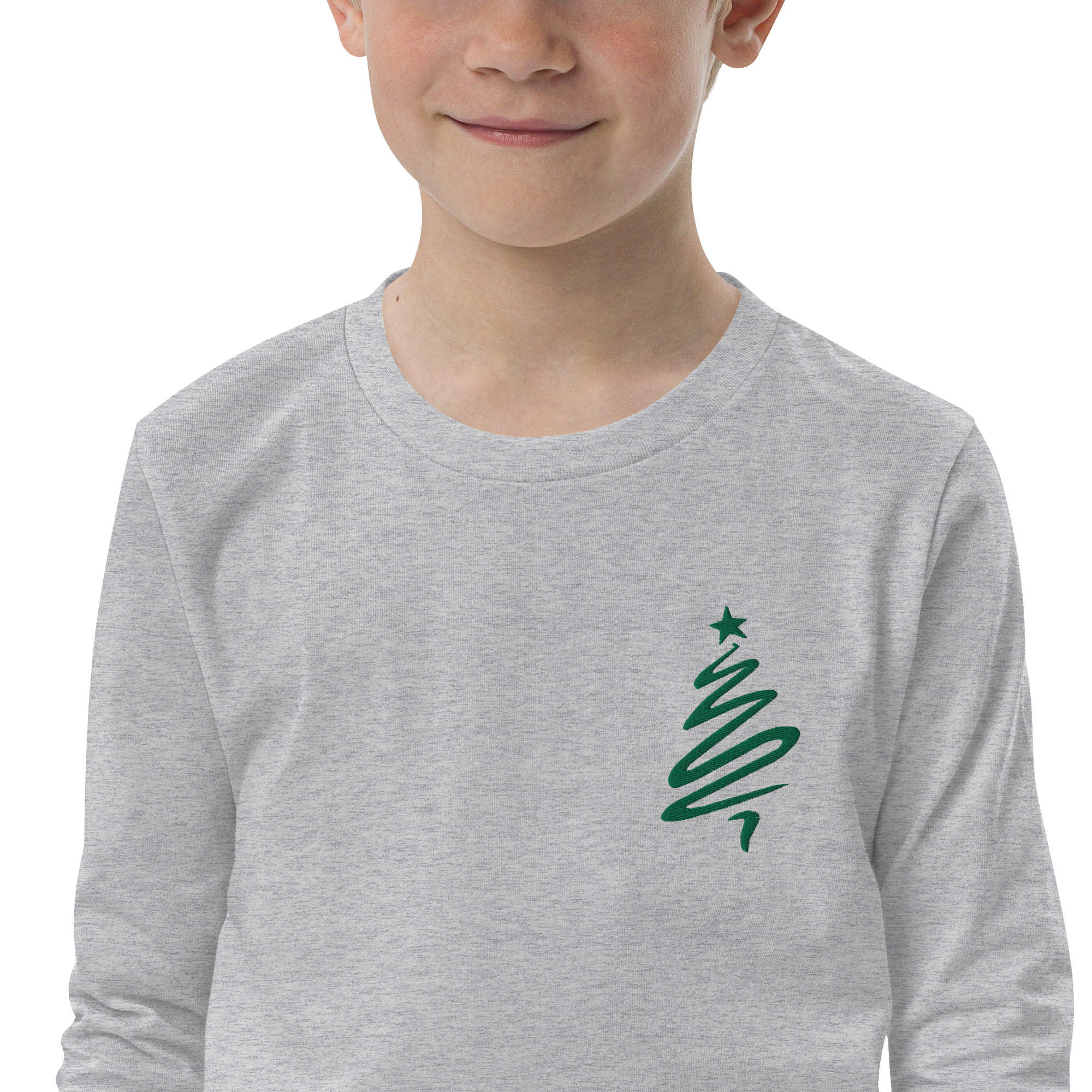 Christmas Tree youth long sleeve tee