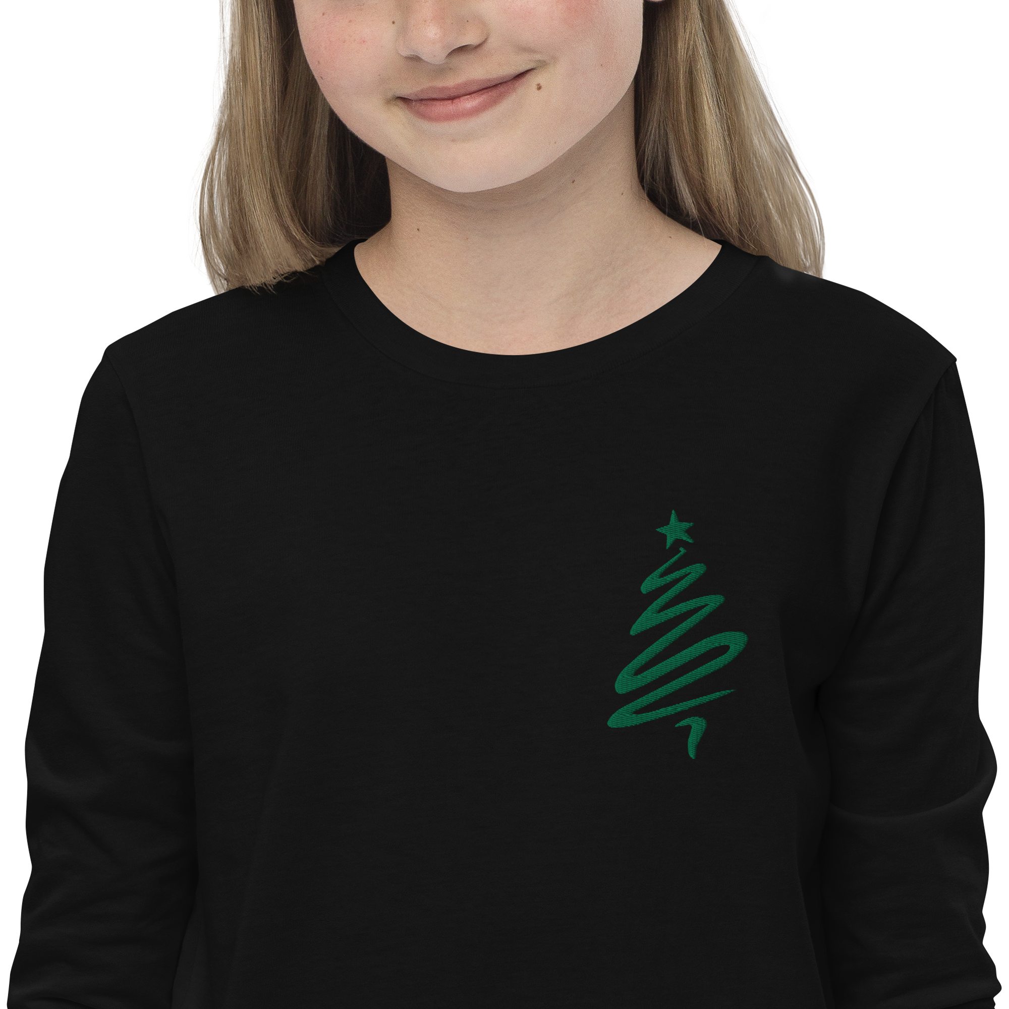 Christmas Tree youth long sleeve tee