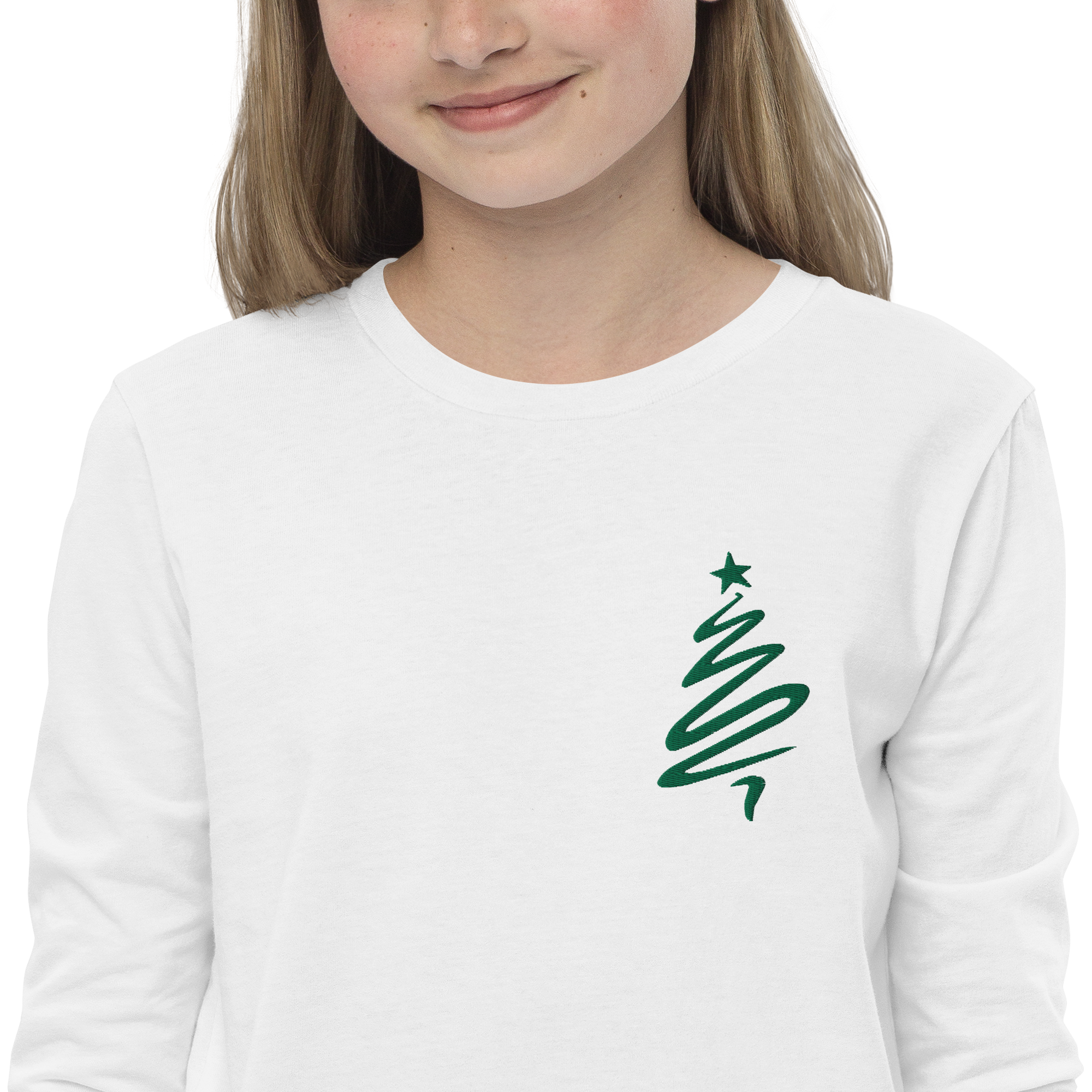 Christmas Tree youth long sleeve tee