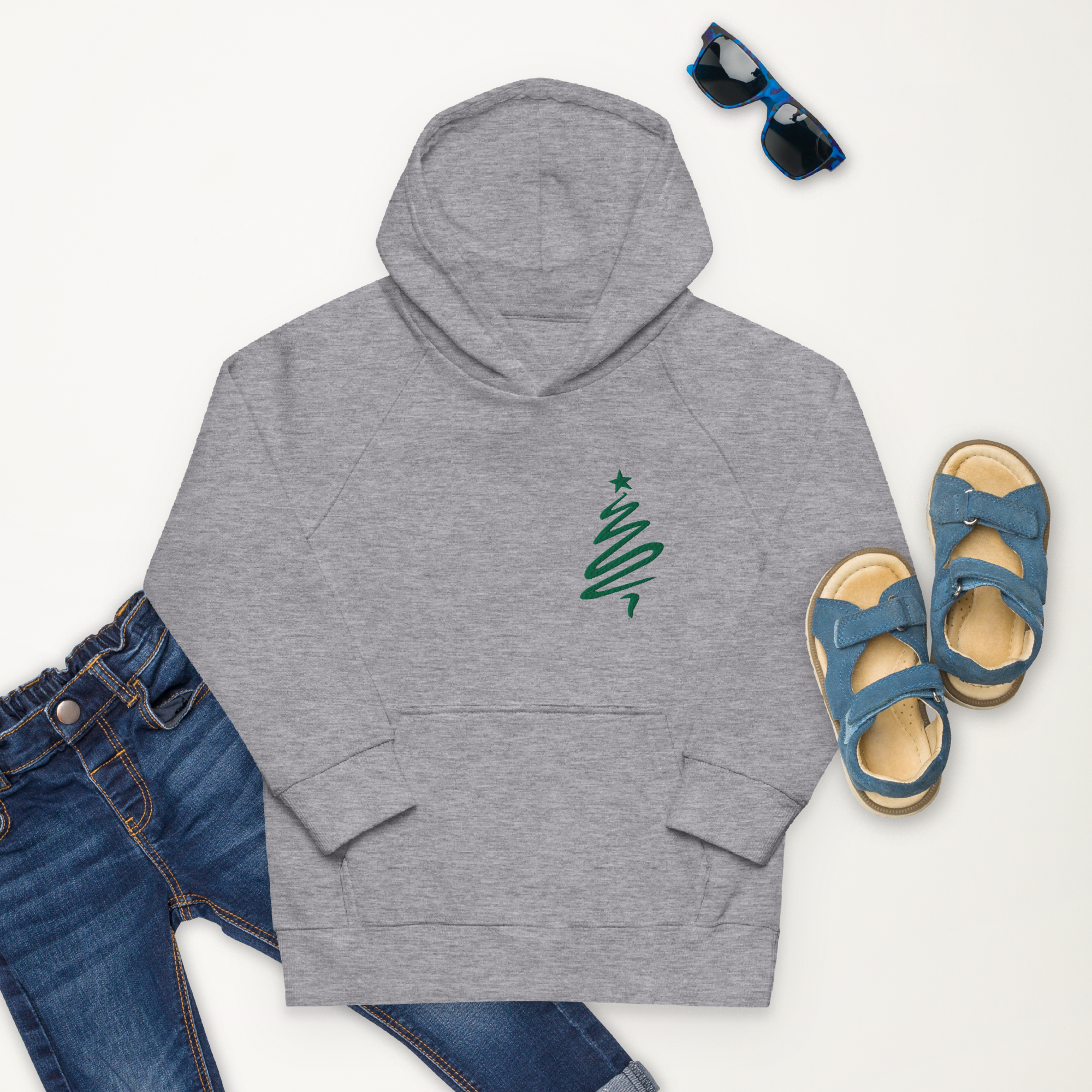 Christmas Tree kids eco hoodie