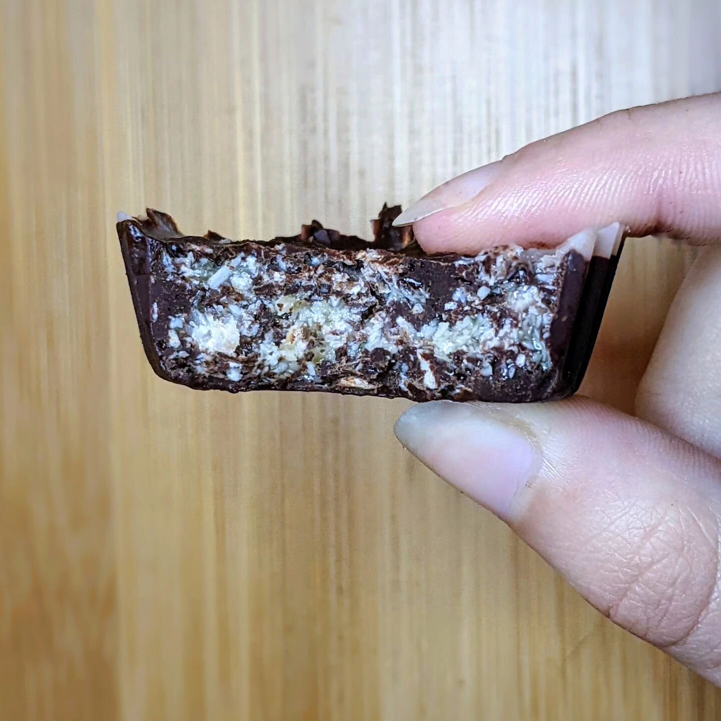 These Mounds Cups were made in my Confections of a Chocoholic class &quot;Confections of a Chocoholic at the #SMC. 
Making a rustic version of these candy bars is a simple way to make the confection without being technical. They are sweetened with ho