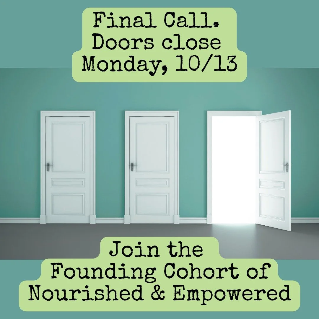 Last chance to join 🌸 &quot;Nourished &amp; Empowered: A Mamas Book &amp; Film Club for Healthier Living&quot;🌸 before doors close Monday night! 

🌸 Who&rsquo;s in?

More details &amp; registration here: https://l.bttr.to/SCzgU

Comment I'M IN for