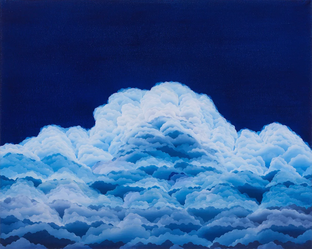 Cumulonimbus Mountain. Oil on canvas. 24 x 30