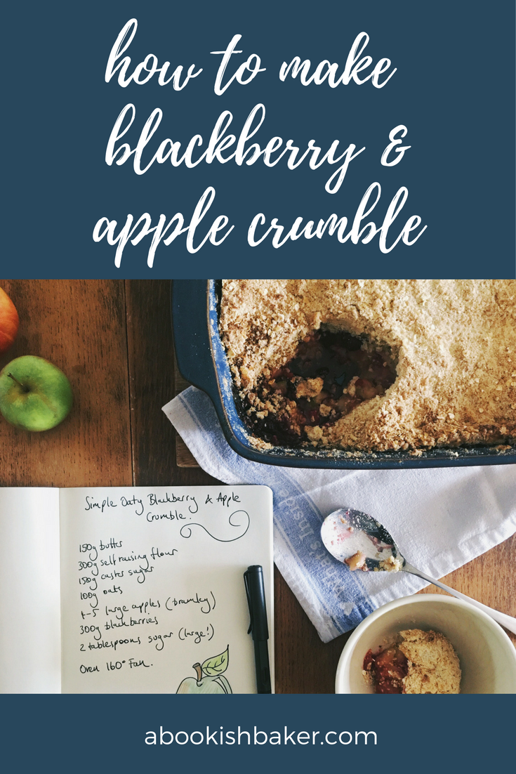 how to make apple and blackberry crumble