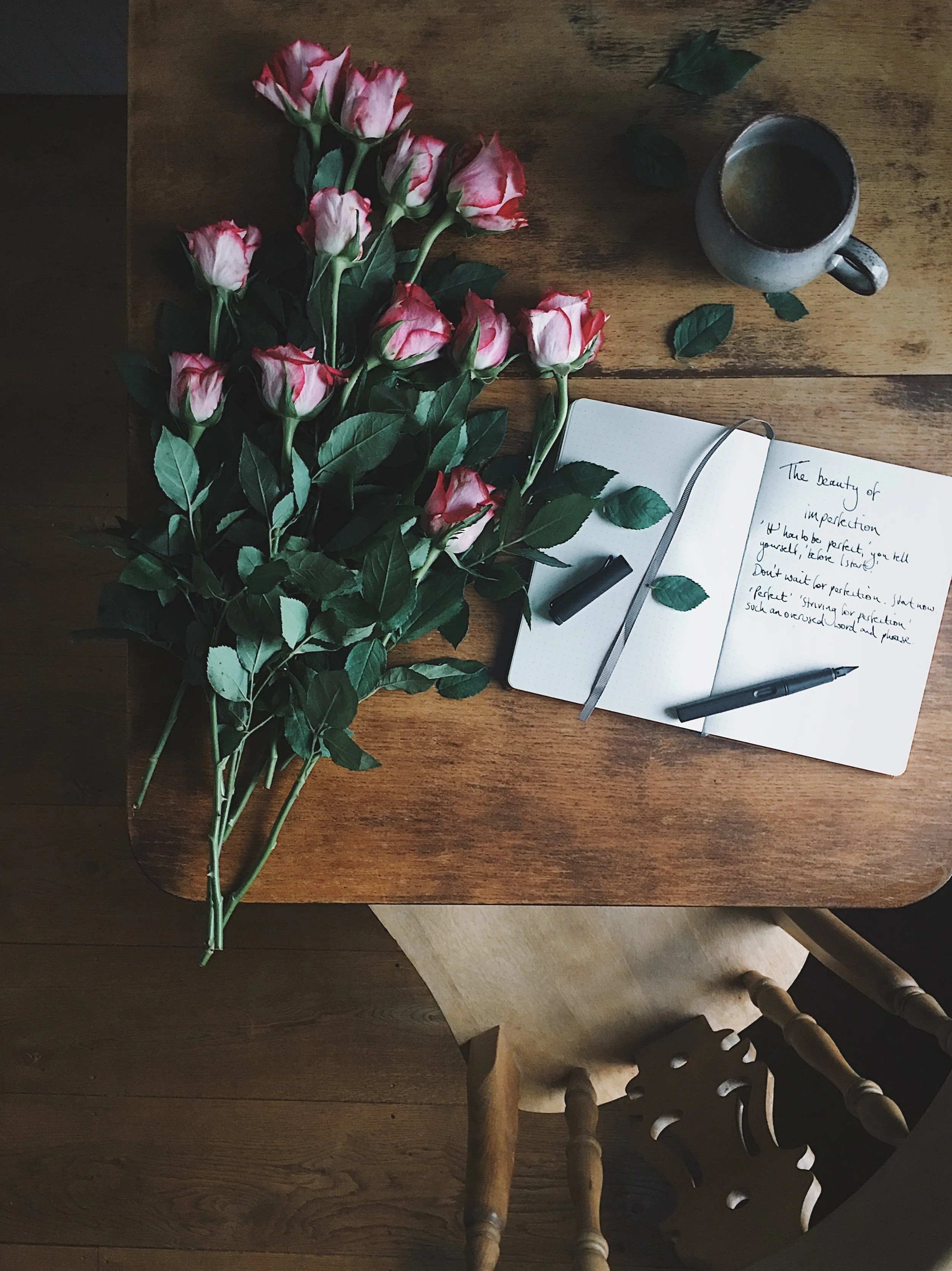 Don't wait for perfection before you begin - embrace the beauty of imperfection 