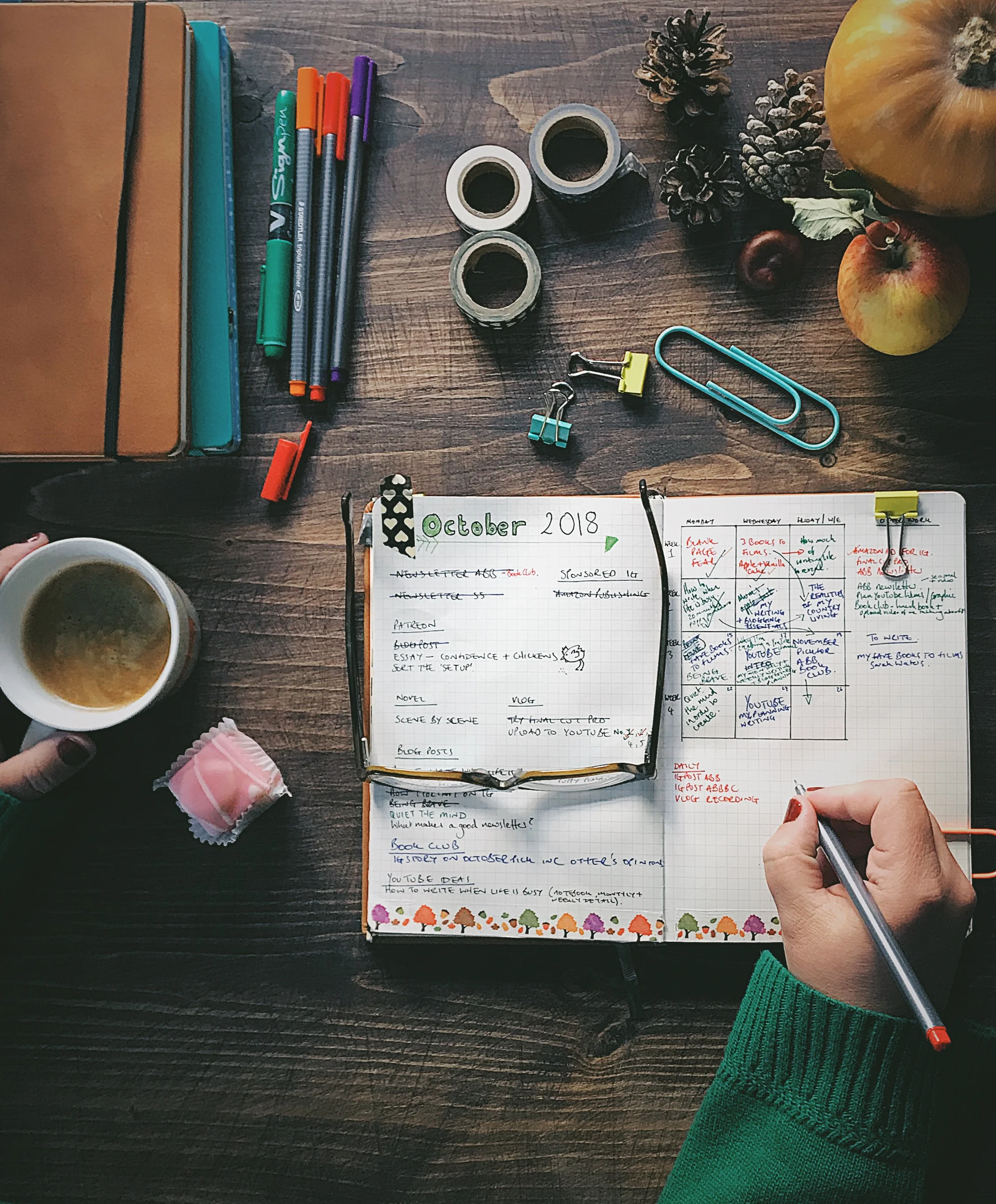 PLANNING MY WRITING MONTH: How I use my Lemome notebook as a writer &amp; blogger