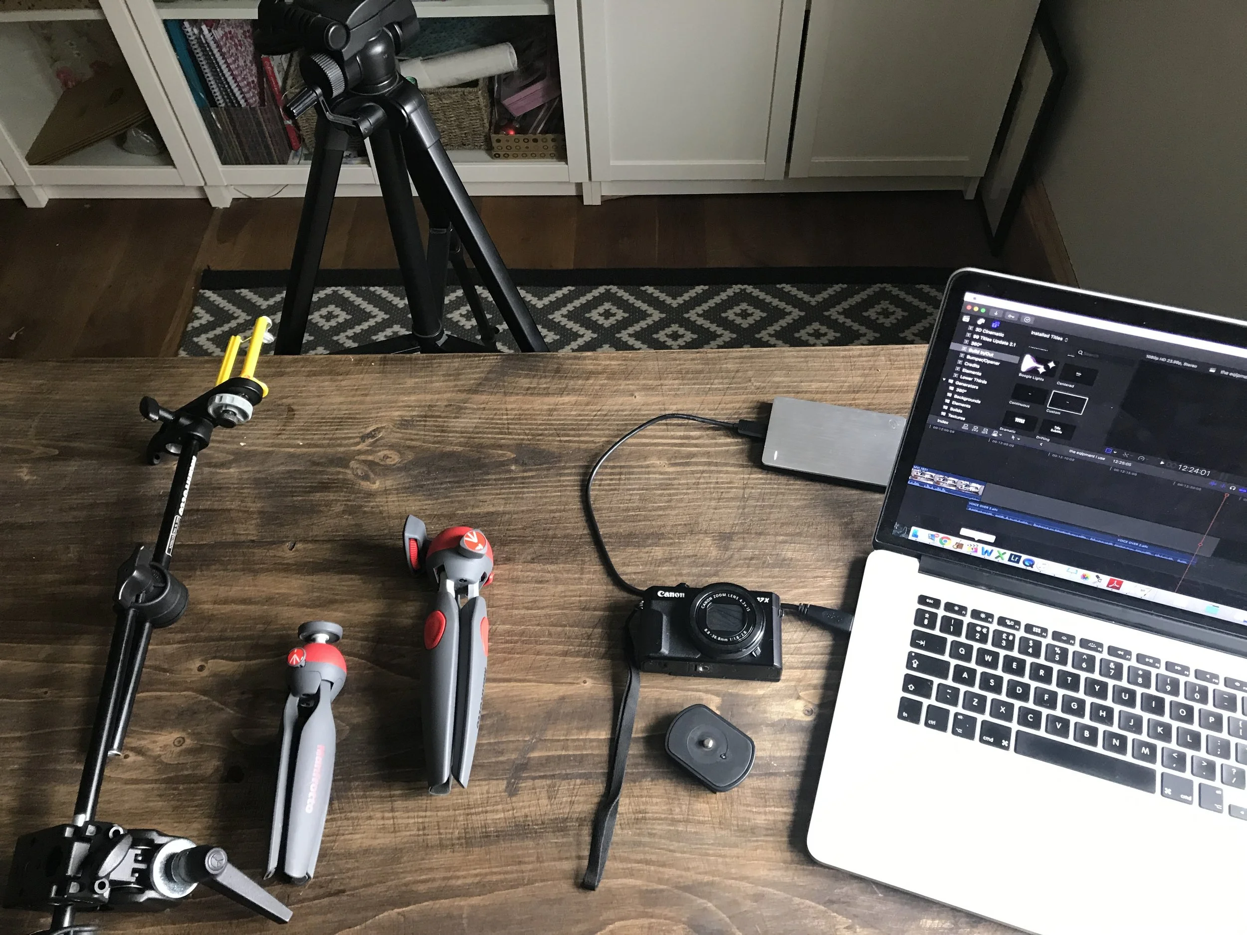 How I film overhead shots of my writing for YouTube