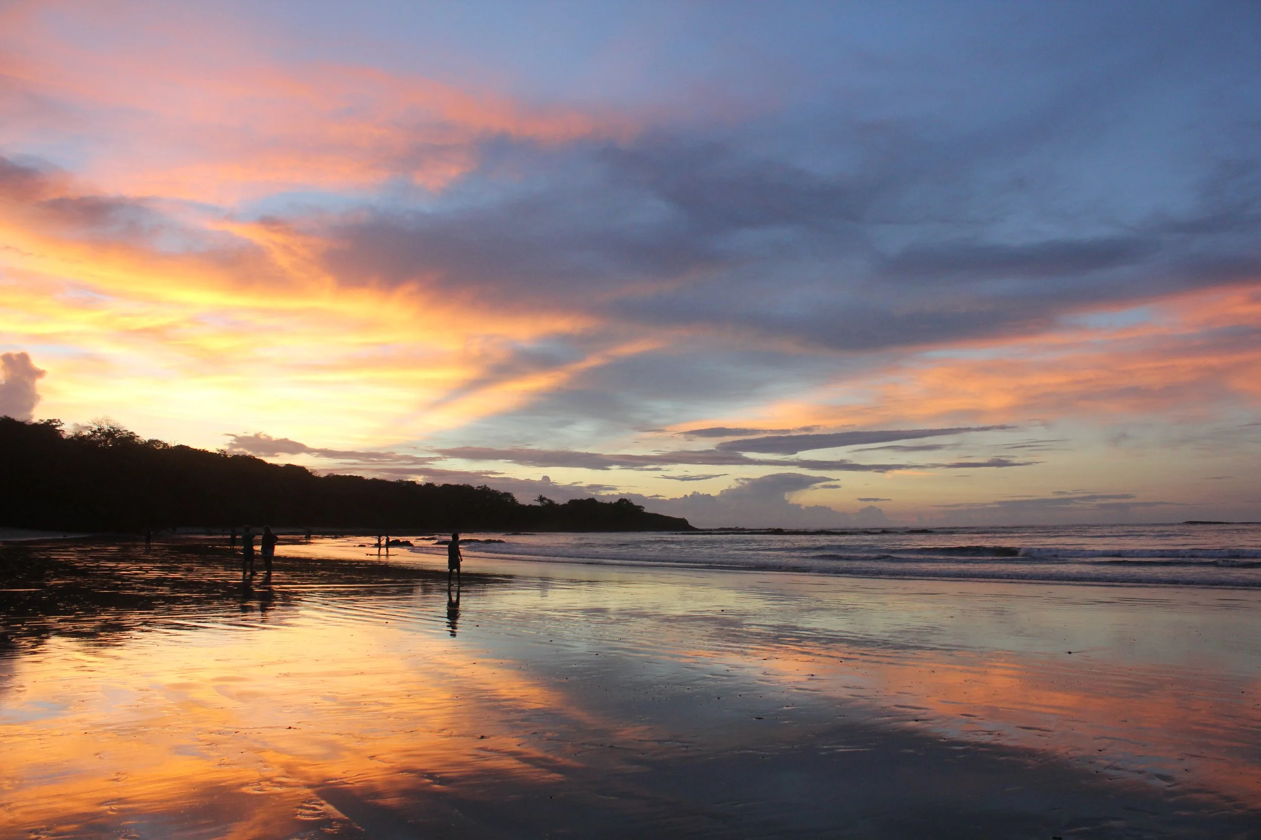 Experiencing spectacular sunsets
