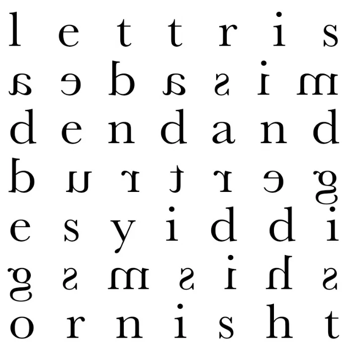 A concrete poem by D'Friere 