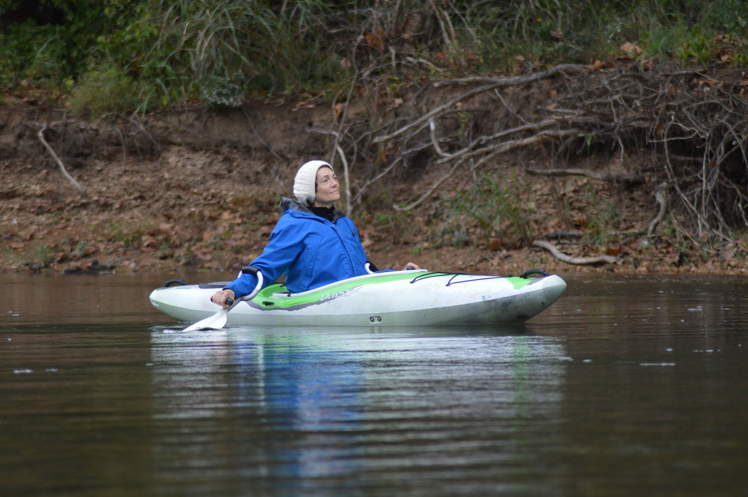  Ozarks Water Watch’s Ronna Haxby enjoys a moment of solitude. 