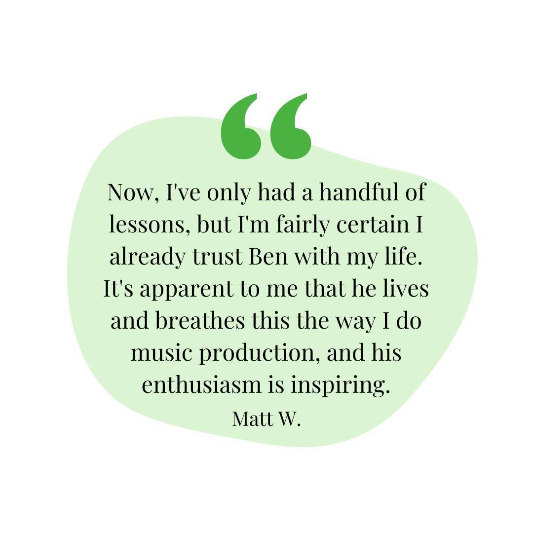 #TestimonialThursday Thank you, Matt! Find a teacher that matches your passion at BAWS Studio! Click the link in bio to schedule your first lesson today!

#bawsstudio #vocalcoach #vocalist #voice #voicelessons #beabaws #music #vocals #singing #vocal 