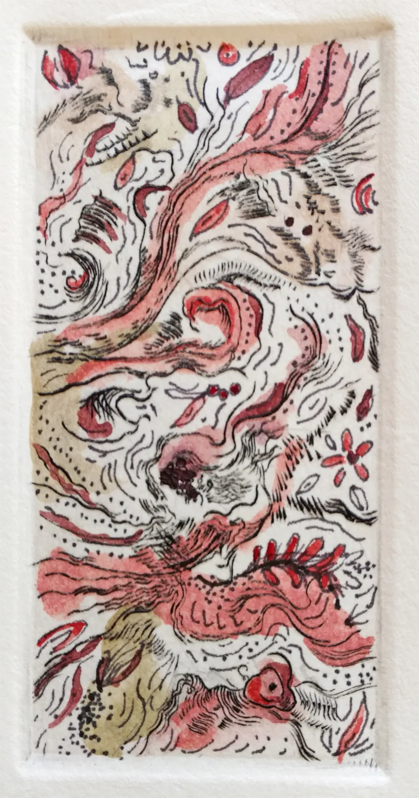 October 17, 2017 daily monoprint
