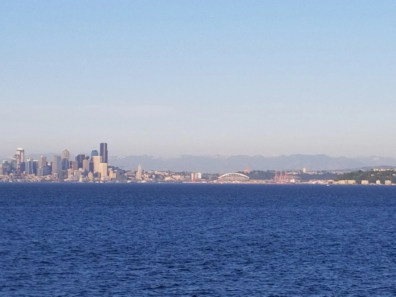 Leaving Seattle on the ferry