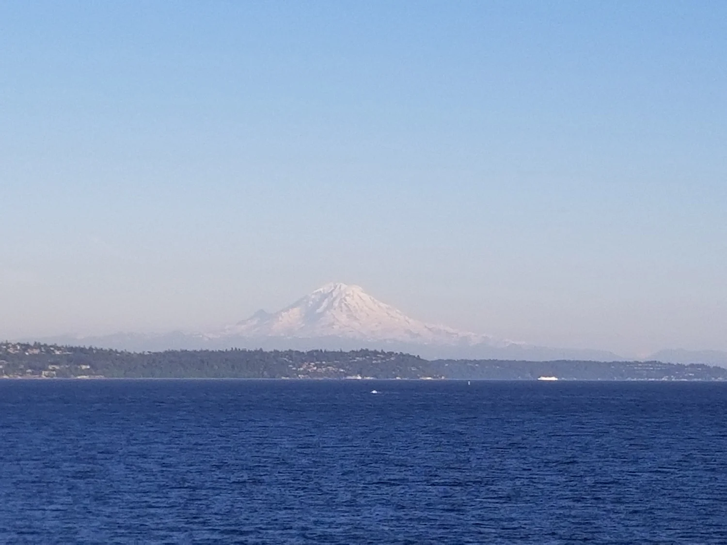 View of Mt. Rainier from the ferry