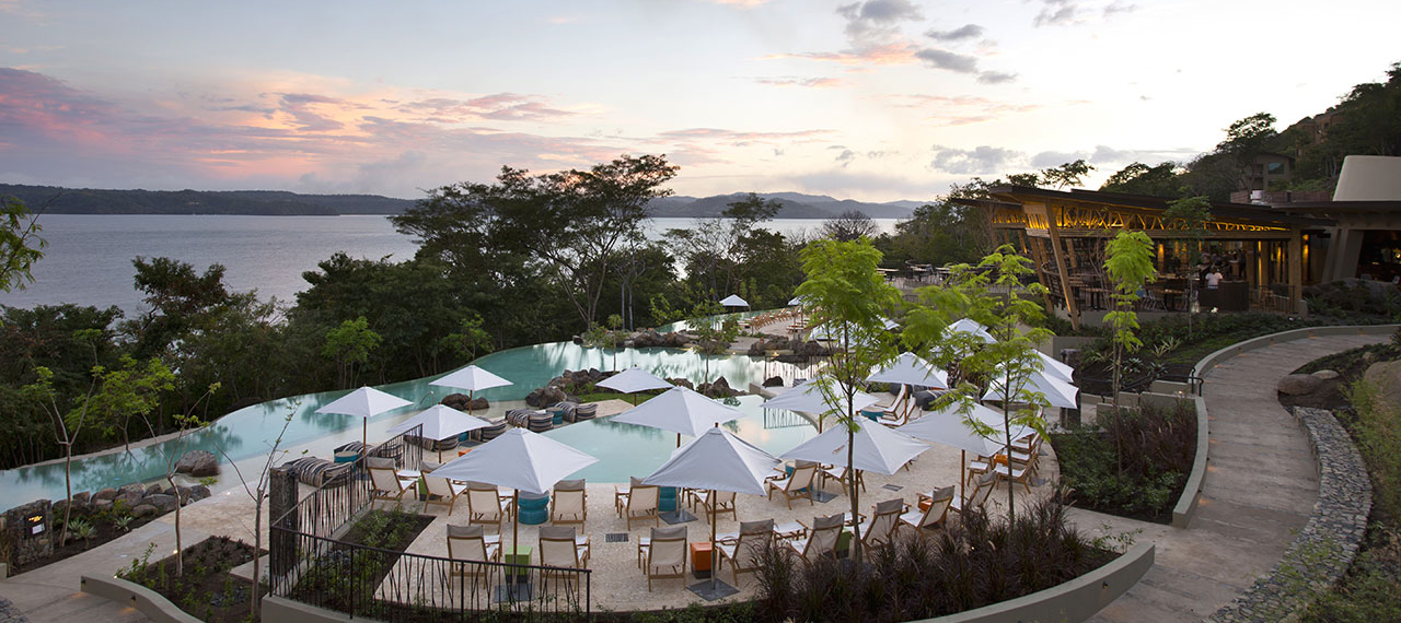 OVERLOOKING THE BAY AND SURROUNDED BY RAINFOREST, YOU’LL FEEL AS IF YOU’RE IN YOUR OWN PRIVATE RETREAT. IMAGE COURTESY OF THE ANDAZ PAPAGAYO