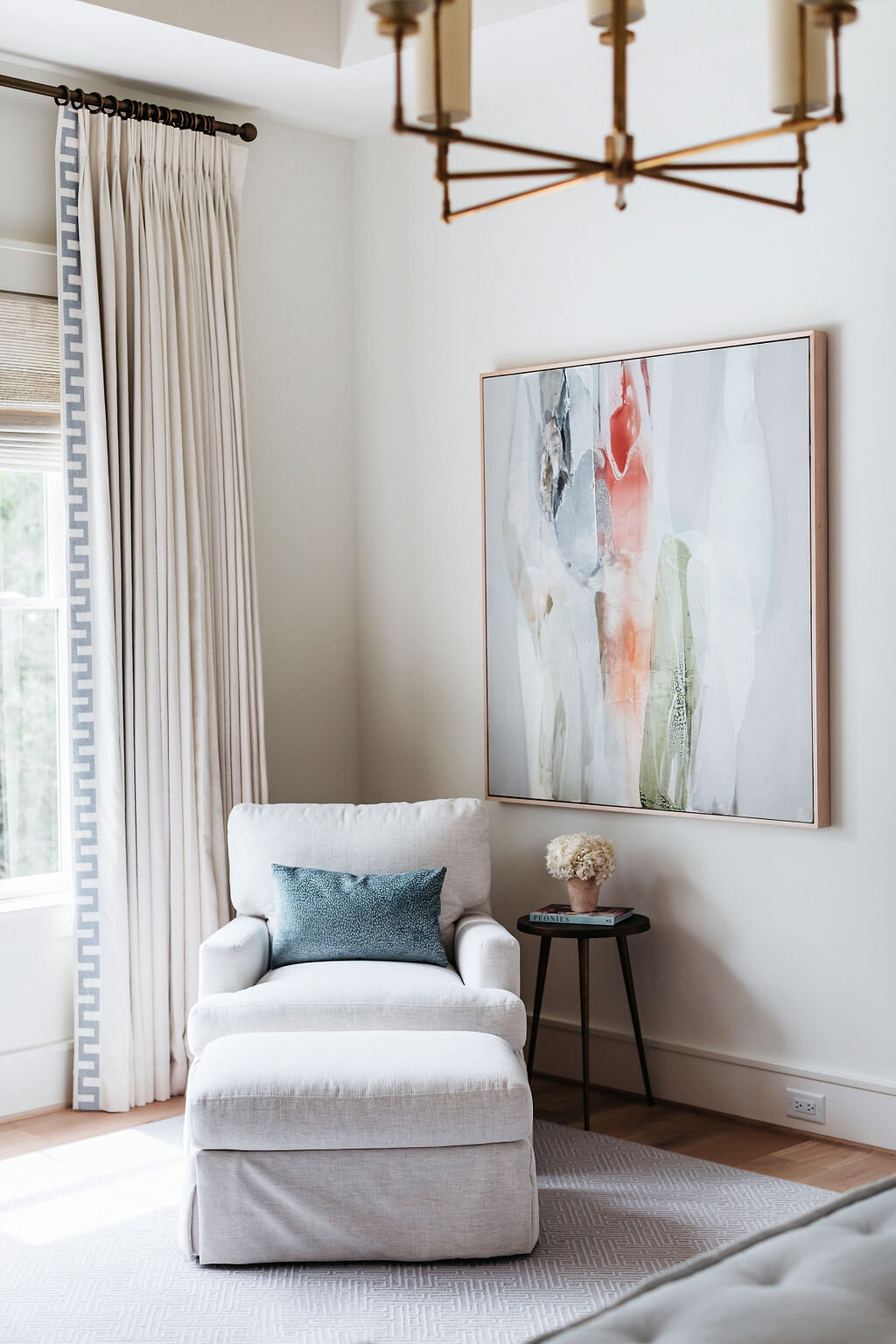 Sitting Chair in Master Bedroom | Houston Interior Design Firm