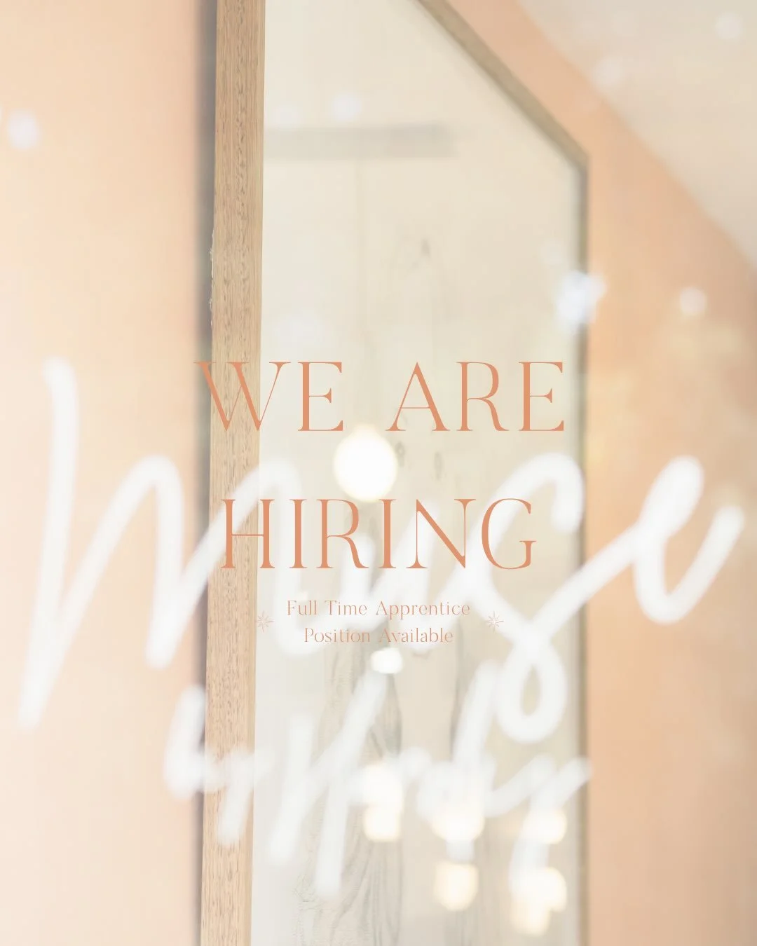 Full Time Apprentice 

Want to work with us? Well we want YOU! 🤩

We are looking for a full time apprentice to join our team. 

If you&rsquo;re interested contact us via DM or our email.
info@musebyhardy.com.au
