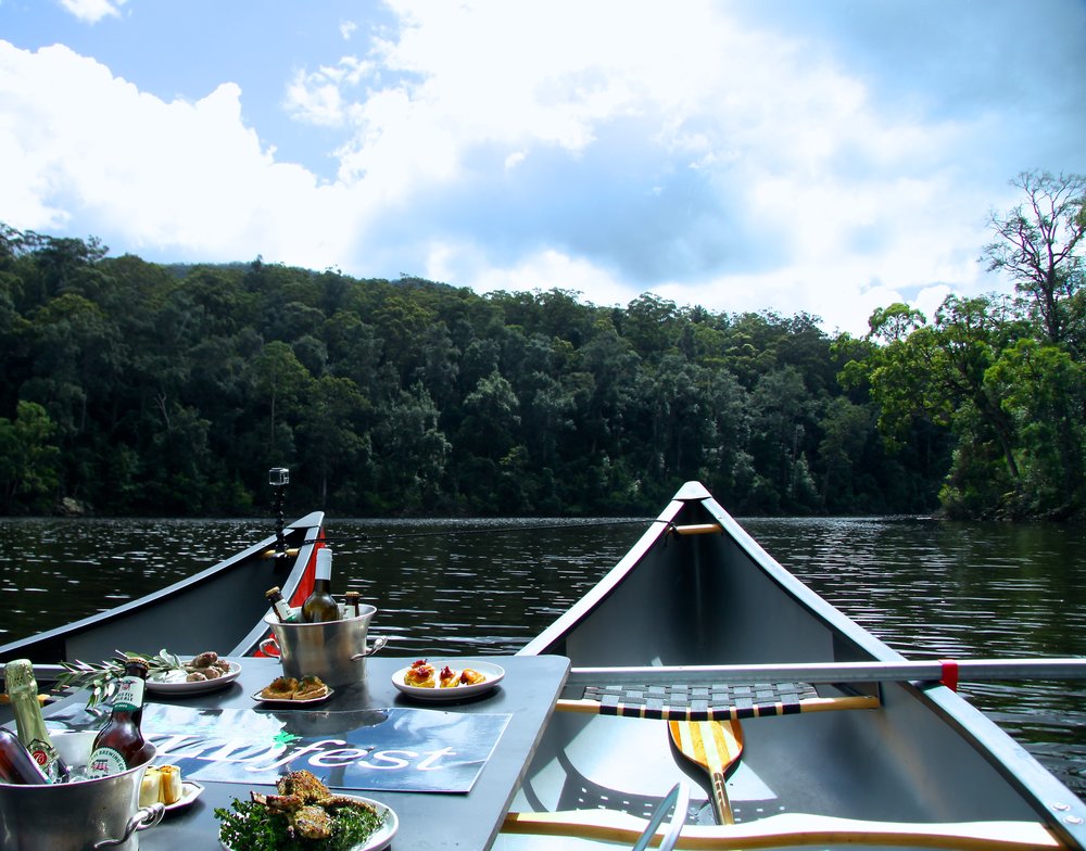 WILDfest Wild Canoe Experience in Custom-Crafted Double-Rig Canoes with Forest Canapes and Champagne on Ice.jpg