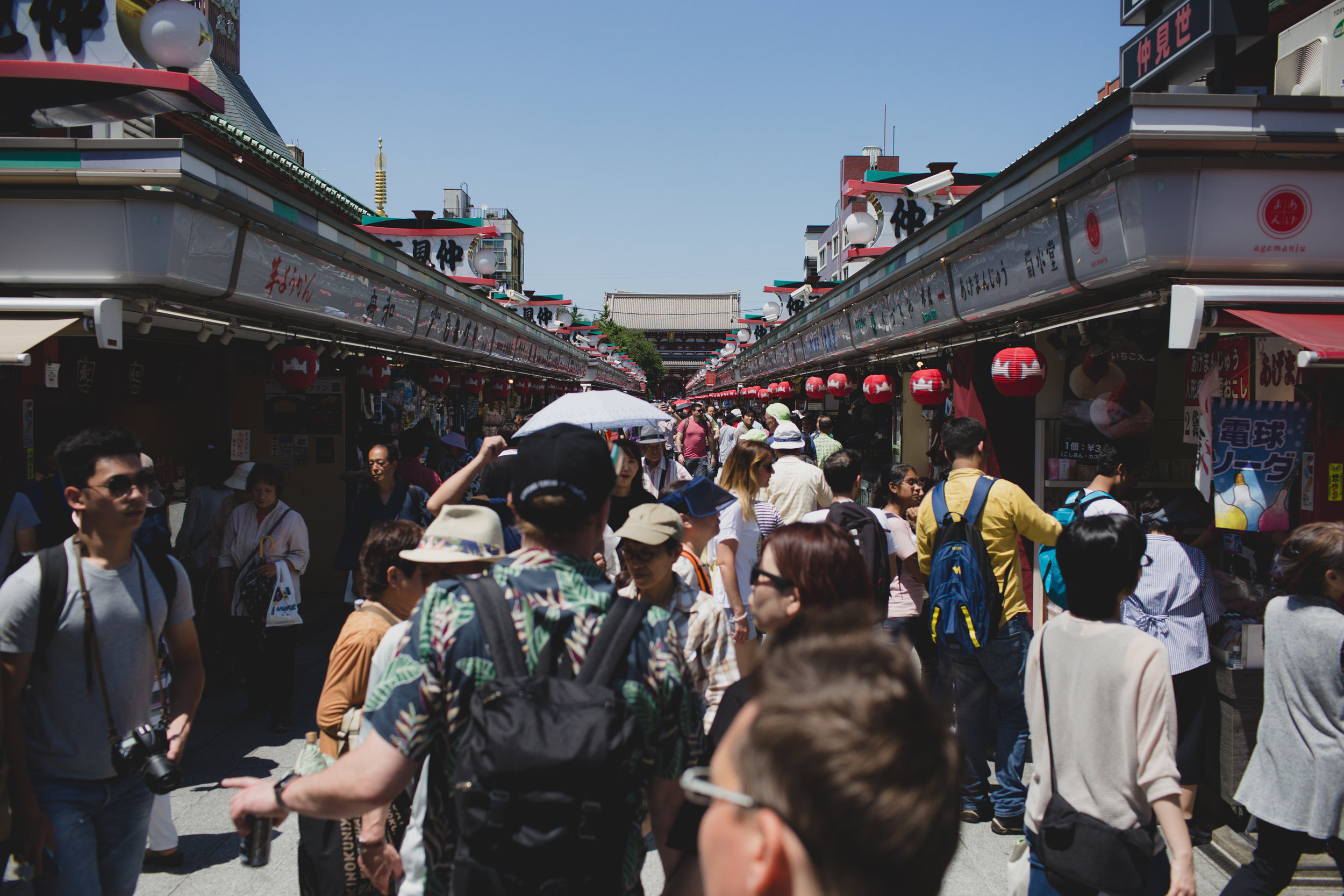  Nakamise Shopping Street; It’s one of the oldest shopping centers in Japan and leads up to the Sensoji Temple. 