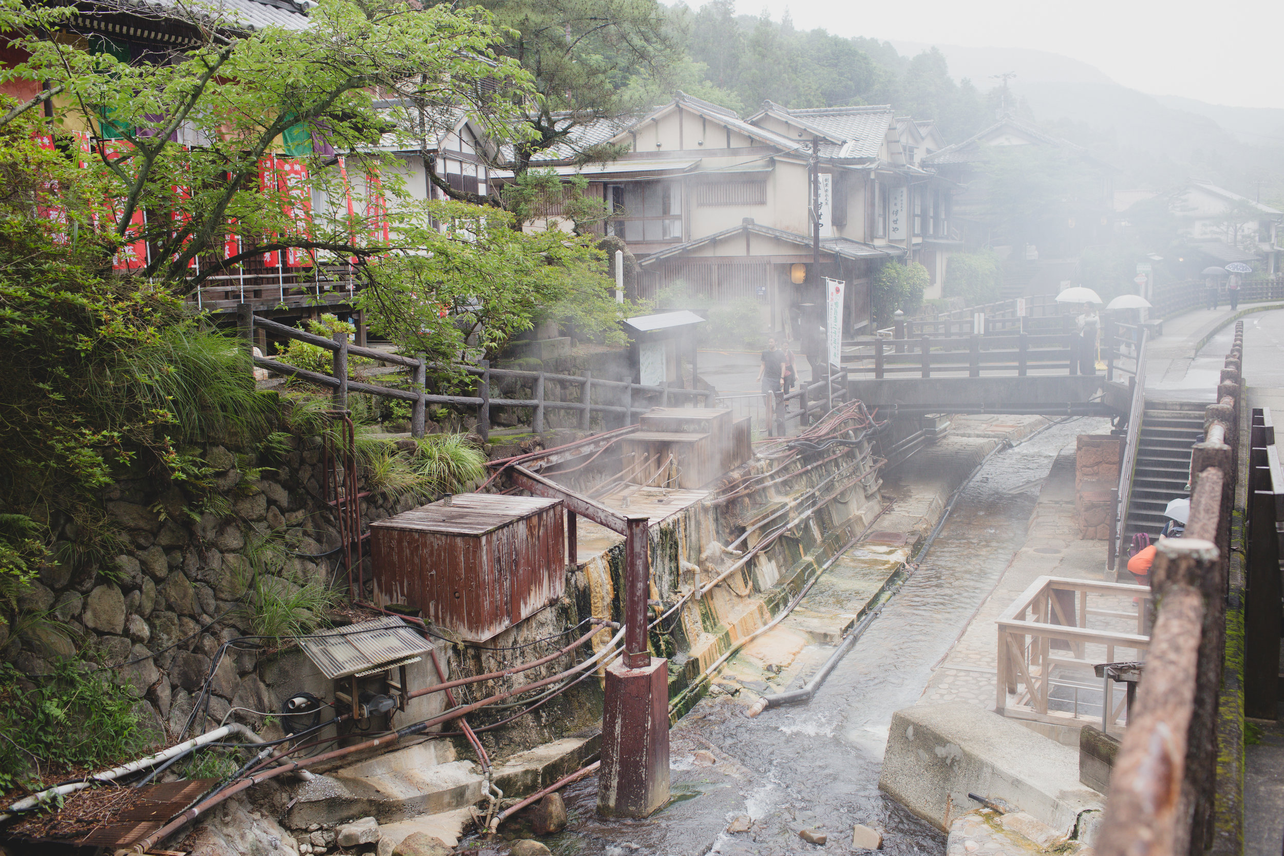  After another full day of hiking we arrived at Yunomine Onsen which has the world’s only UNESCO world heritage hot spring 