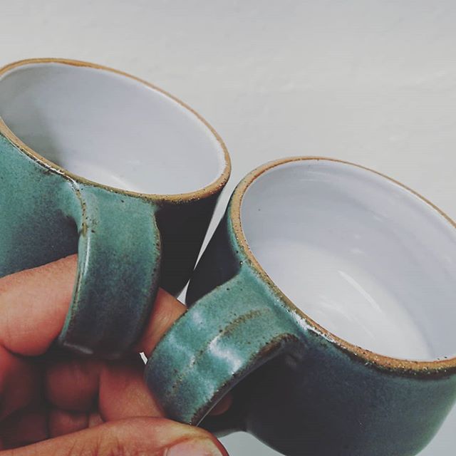 close up on the handles... cute cups made for drinking mulled wine