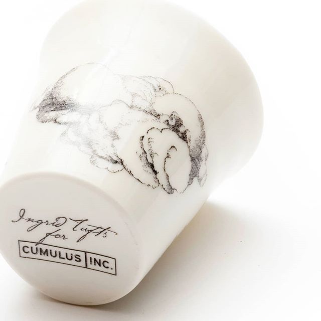 Its 10 years ago that I started making  work for Melbourne restaurants. I started making porcelain keep cups for @CumulusInc Each cup is hand thrown and undergoes three firings and features the beautiful cloud branding of Cumulus Inc. Each cup was nu