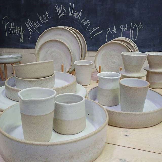 Studio market this weekend with @amusingclay and @louisemueller74... Starting Friday evening and continuing Saturday morning and Sunday... With market day @mystudio_art_ on Sunday just up the road... #potterymelbourne #madeinmelbourne #makersmarket #