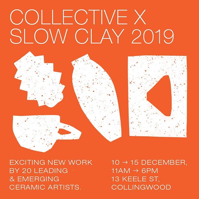 Excited to be part of COLLECTIVE X SLOWCLAY @slowclaycentre..... I had a sneak peak of some of the work arriving for this last week and was just in awe.... here's all the details and the awesome artist lineup ... COLLECTIVE X SLOW CLAY 2019

Interest