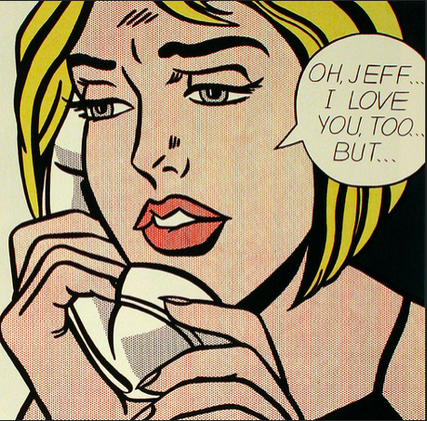Image Description: Lichtenstein's "Oh, Jeff." Image Attribution: Jennifer Mei on flickr