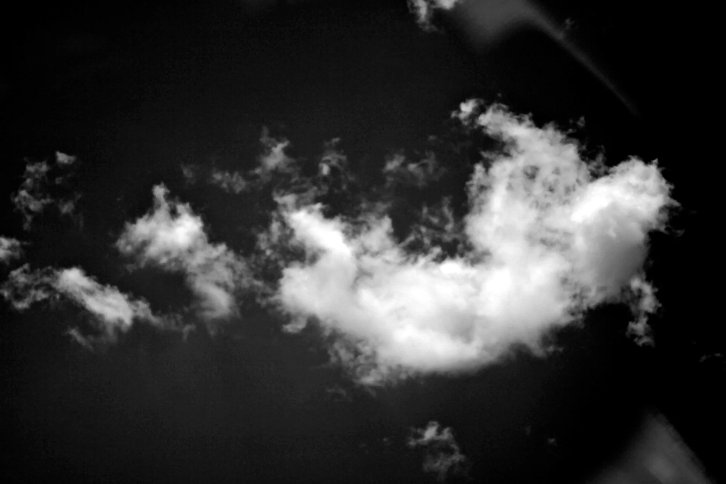  Cloud 3, detail (2010):  Ink jet print, 10"x18"  
