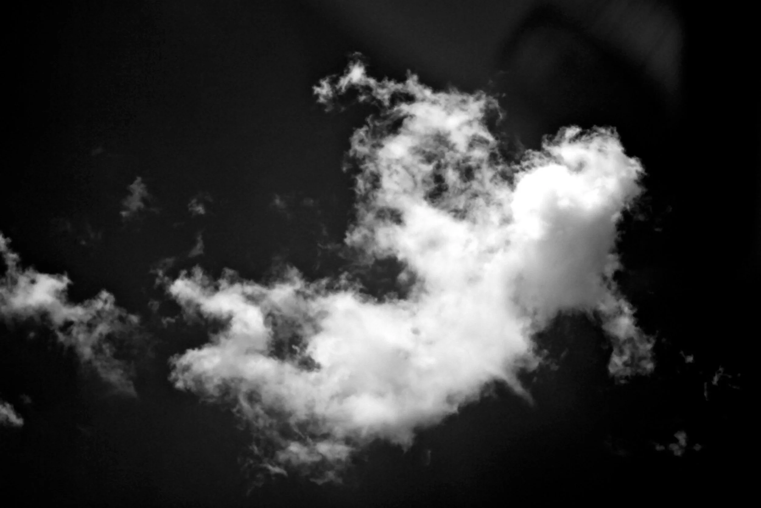  Cloud 5, detail (2010):  Ink jet print, 10"x18"  