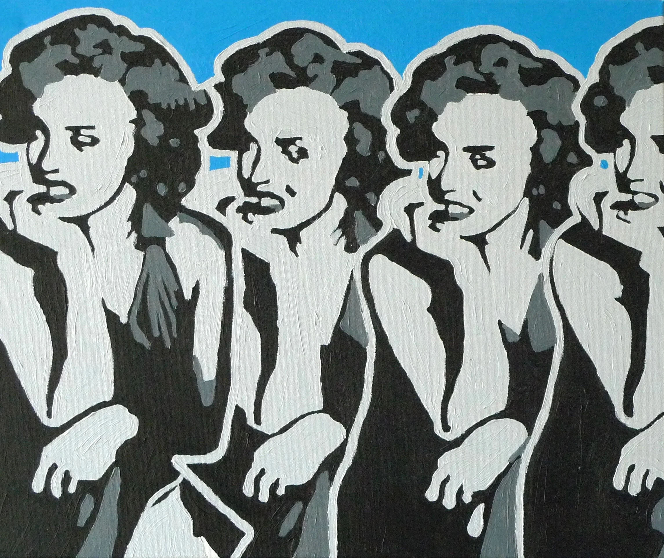  MM (2009):&nbsp; oil paint on canvas, 36"x42"  