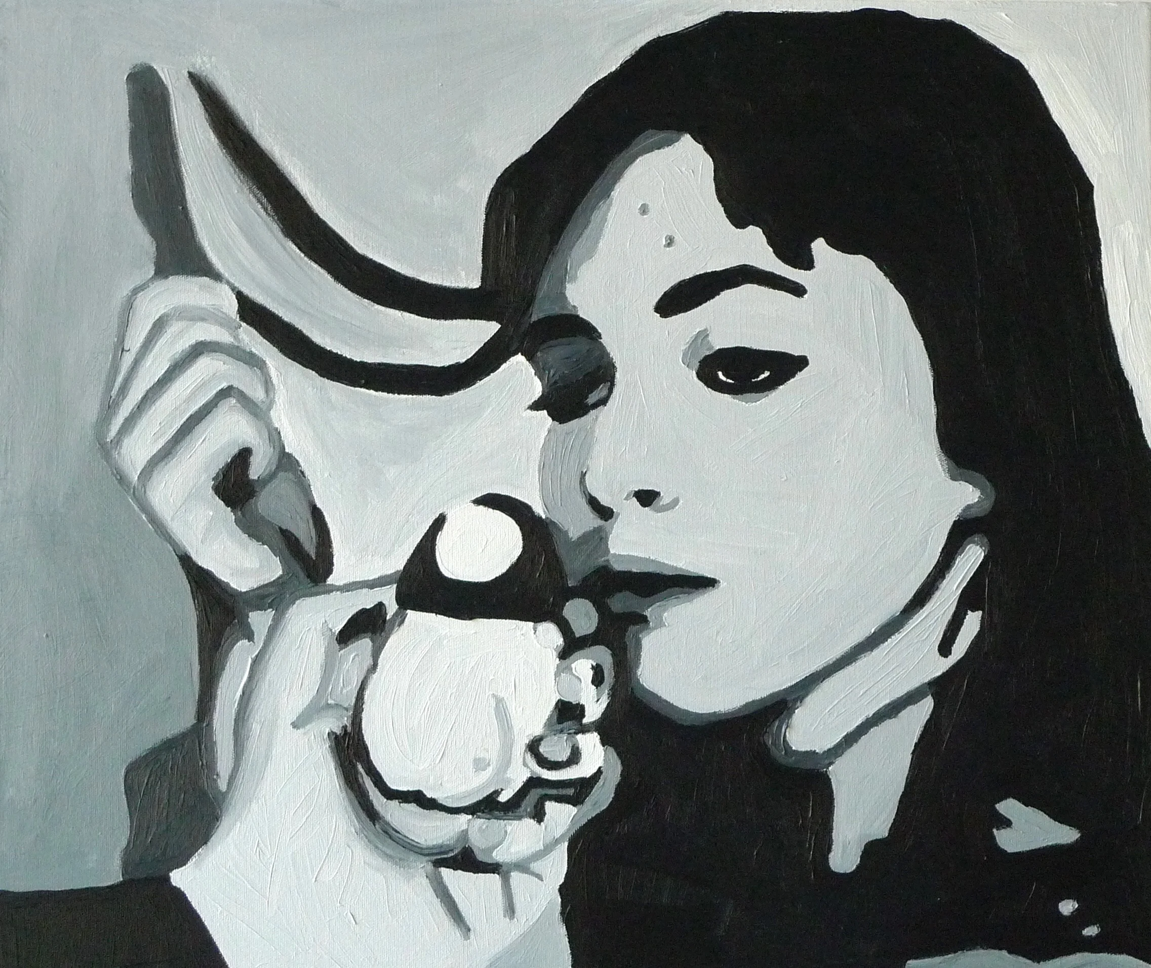  Accent (2009):&nbsp; oil paint on canvas, 36"x42"  