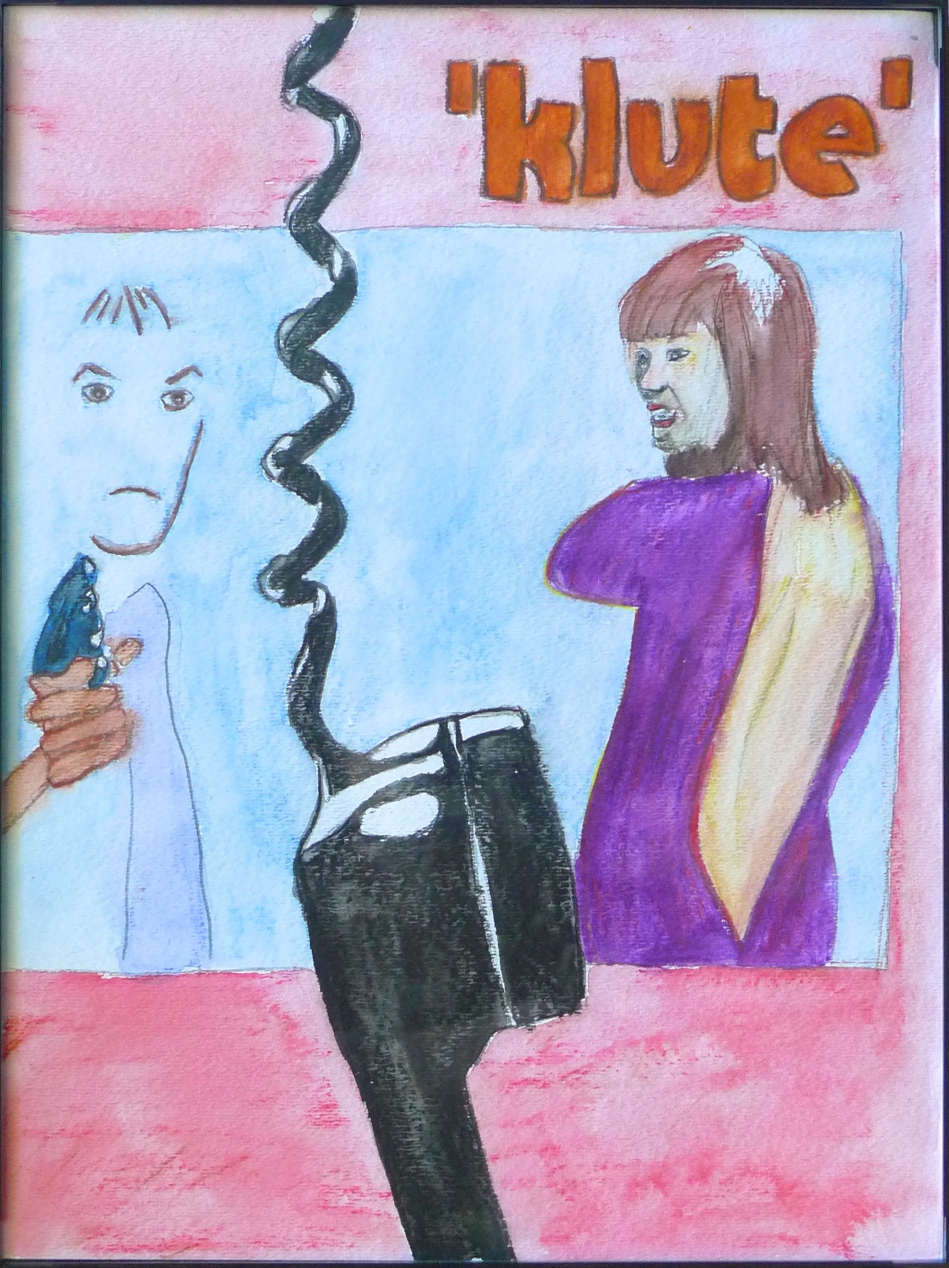  Jane (2009):&nbsp; watercolor, pencil on paper, 12"x9"  