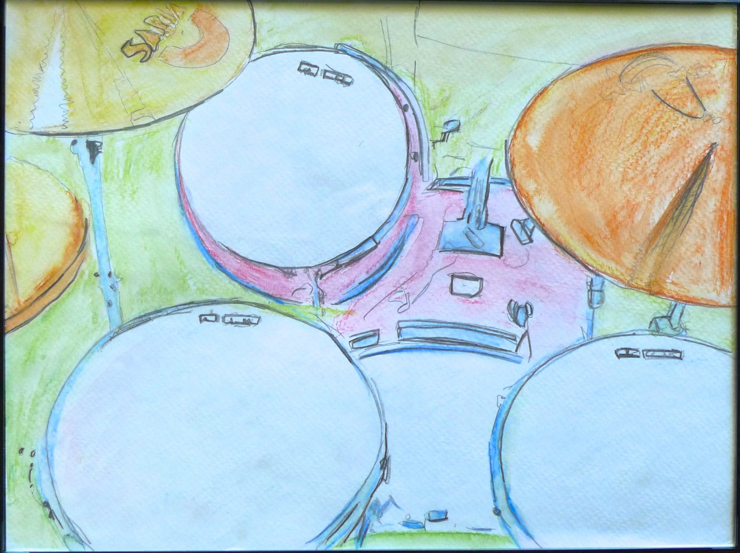  Sab (2009):&nbsp; watercolor, pencil on paper, 9"x12"  