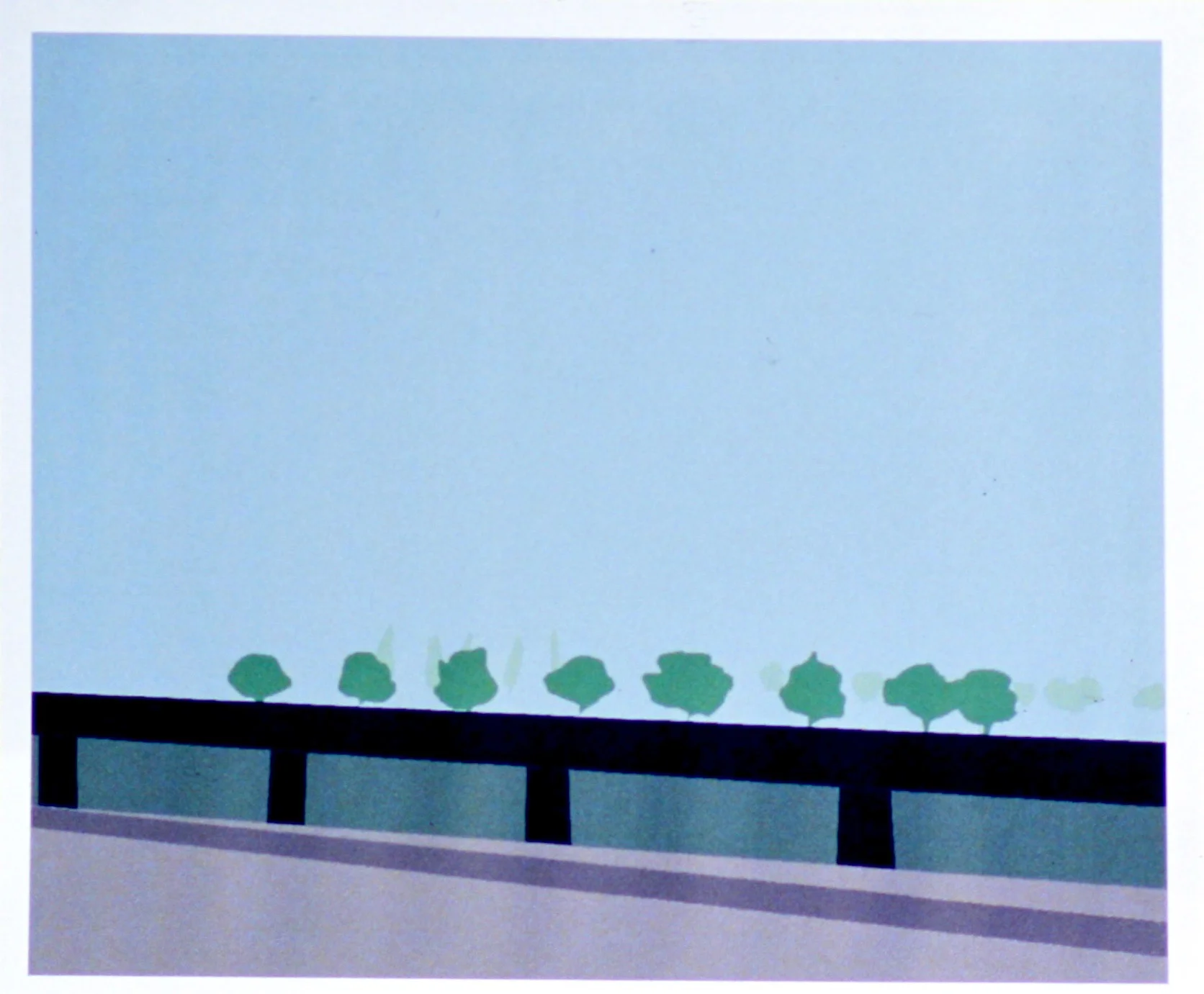  Bilbao 2 (1999):  Ink jet print, 9"x12"  