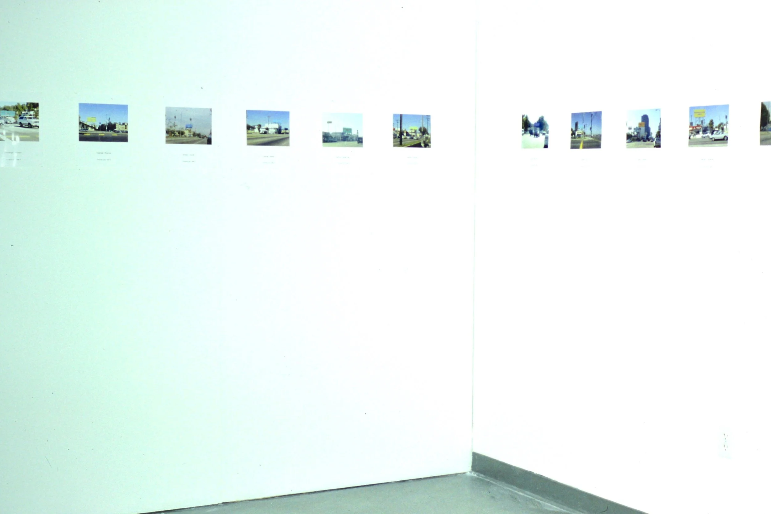  33 nicorama billboards (1998):  Installation view  