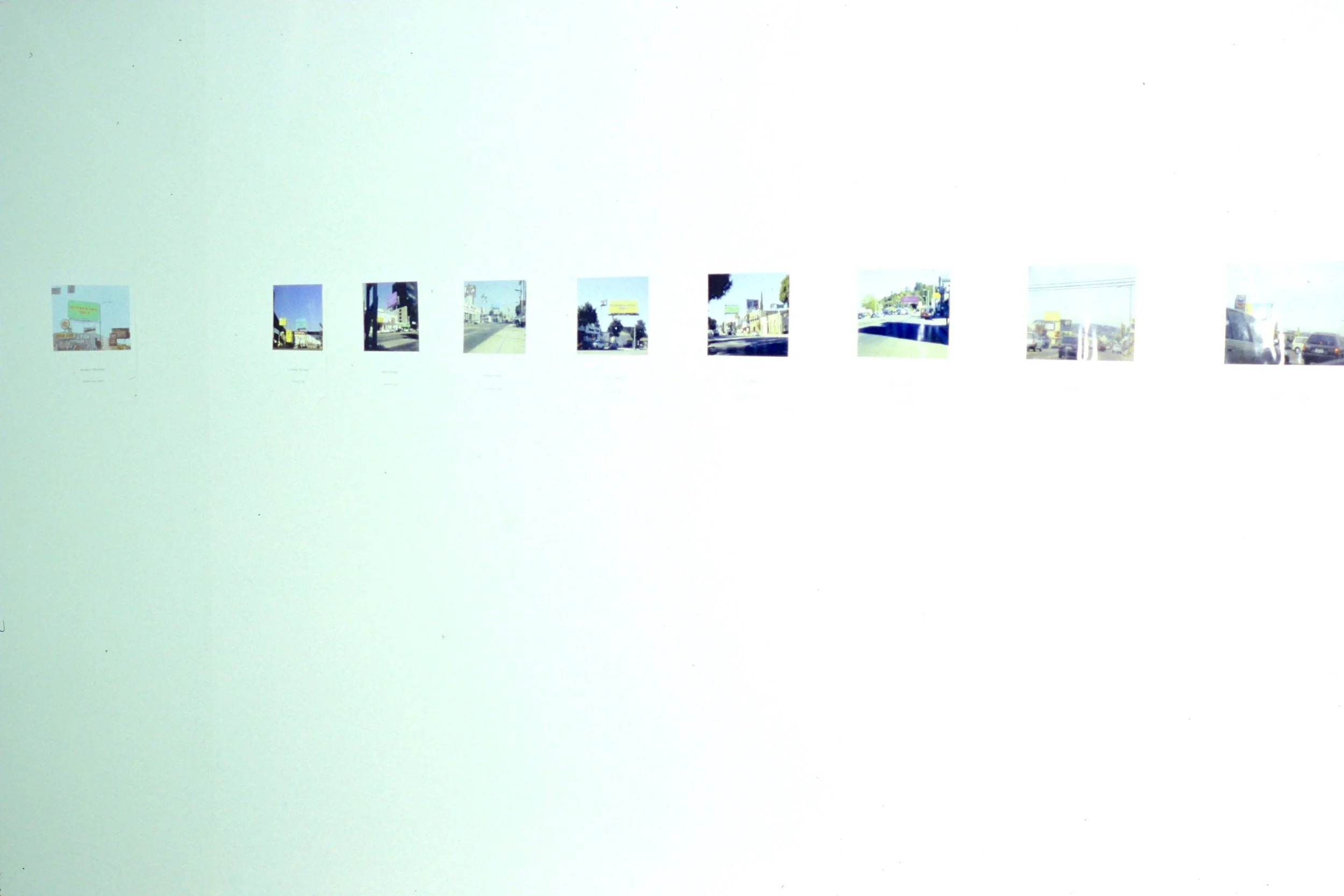  33 nicorama billboards (1998):  Installation view  
