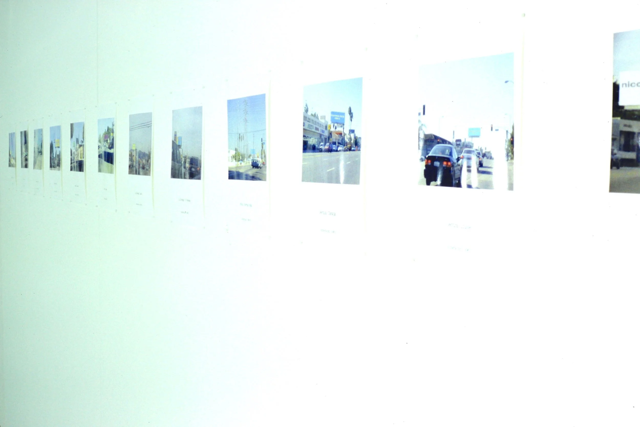  33 nicorama billboards (1998):  Installation view  