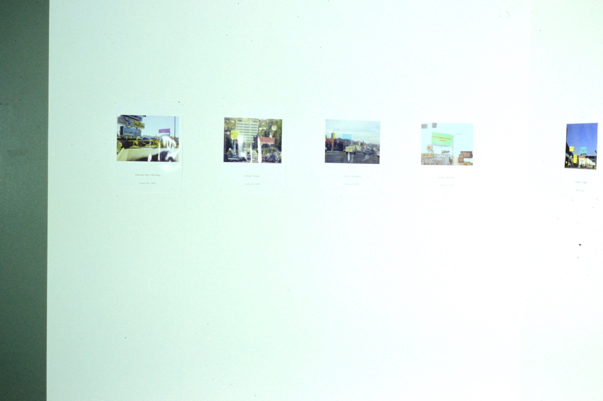  33 nicorama billboards (1998):  Installation view  